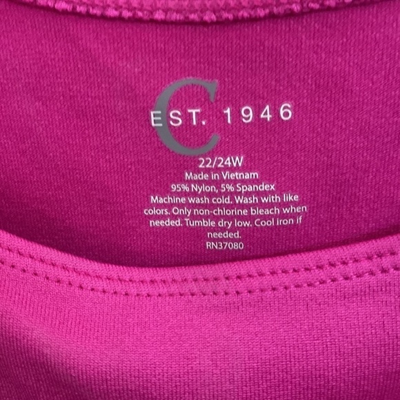 NWT Est. 1946 pink tank top. Size 22/24 - Picture 3 of 3